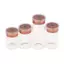 JULYHOT 10 Cái 3ml 5ml 6ml 10ml Lọ Chống Rò Rỉ Chống Bụi Nút Chặn Cao Su Lật Mũ Nắp Nhôm Không Burr Chai Thủy Tinh Massivedeals