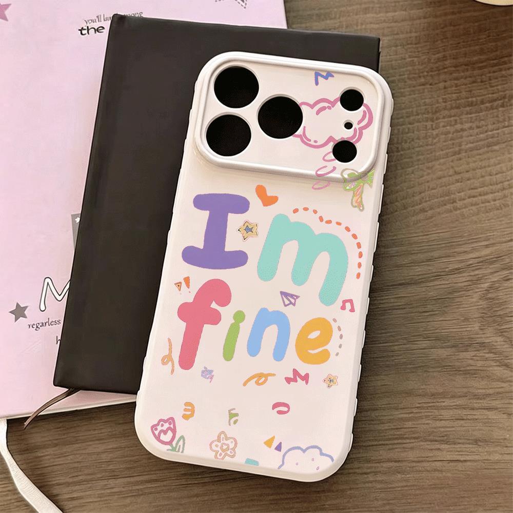 I'm fine từ màu sắc cho trường hợp iPhone 17promax 161514plus soft case 1311211