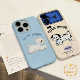 Cho iPhone 17 11 16 15 13 12 14 Pro Max Air 14 Plus Hoạt Hình Đơn Giản Dễ Thương Chó Lychee Họa Tiết