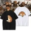SY3 What the dog doing phim hoạt hình 220g áo thun cotton dày tay ngắn tee YS3
