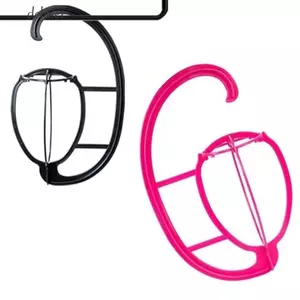 Móc treo tóc giả di động DELMER, Giá đỡ tóc giả treo chắc chắn màu hồng đen, Phụ kiện tóc giả Máy sấy tóc giả Mũ bền bằng nhựa Giá đỡ màn hình cho nhiều tóc giả