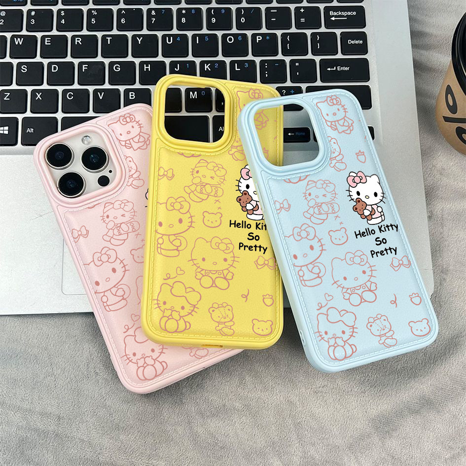 Ốp điện thoại in hình Hello Kitty cho iPhone 17/16 Pro