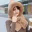 PNPIA- Mũ Khăn Mới Tích Hợp Thời Trang Thu Đông Ấm Áp Sang Trọng Thi Dễ Thương Mũ Bảo Vệ Tai