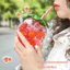 Cốc Rơm Nhựa Hình Trái Cây Dễ Thương Mới Với Thiết Kế Dâu Và Dứa — Bình Nước Di Động Cho Tiệc Đi Biển Mùa Hè