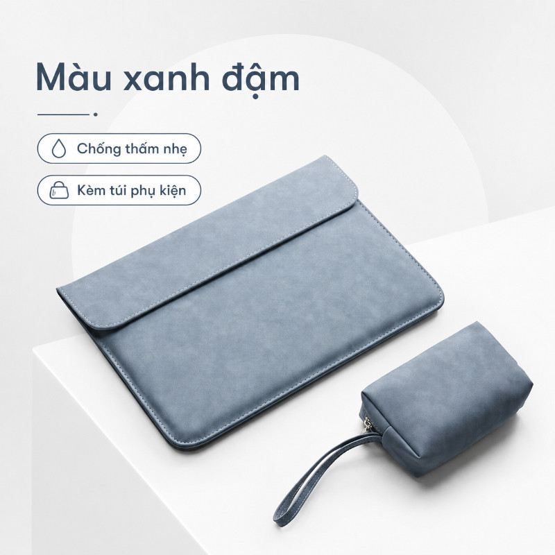 Túi Da Chống Sốc,Túi da PU đựng laptop,13.6-14.2 inch,Bộ 2 món,Gửi gói nguồn điện,chất lượng cao,chống nước