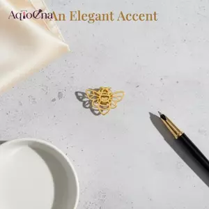 AqToCna Thép Không Gỉ Vàng Thái Ong Bướm Bông Tuyết Thổ Cẩm Pin Nữ Trang Phục Trang Sức Thiết Kế Sang Trọng Cho Công Sở Hàng Ngày Mặc AqToCna