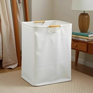 Giỏ đựng quần áo bẩn có thể gập lại, phong cách Hàn Quốc, dung tích lớn, bảo quản đồ chơi, di động, màu trơn, quần áo bẩn trong phòng tắm