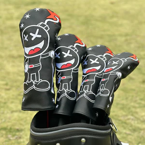 Vỏ bảo vệ câu lạc bộ GOLF thêu PU chống thấm nước No. 1 Vỏ nắp GOLF bom gỗ Fairway