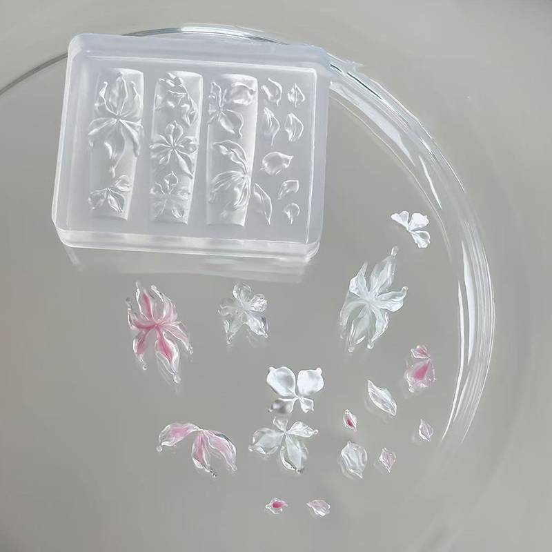 N2HAO 1 Chiếc Hoa Lily Hoa Biển Vỏ Conch San Hô Sao Biển 3D Acrylic Móng Tay Khuôn Trang Trí Móng Tay DIY Silicone Làm Móng Tay Khuôn Móng Tay Nghệ Thuật Khuôn n