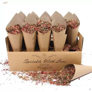 Giá đỡ hình nón ZENZON Confetti, Đồ dùng đám cưới DIY Khay hình nón Confetti, Hộp hỗ trợ trang trí tiệc 30 lỗ Hộp đựng giấy Kraft Tiệc cưới