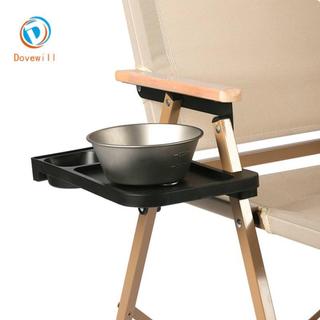 Dovewill Khay Gấp Ngoài Trời Có Thể Gắn Cốc Giá Đỡ Bàn Nhẹ Phụ Kiện Cho Gấp Ghế Cắm Trại Bãi Biển Sân hiên Sử Dụng