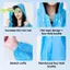1 Áo mưa dành cho người lớn di động không dùng một lần Eva Poncho Du lịch ngoài trời Áo mưa Unisex một mảnh trong suốt dành cho nam [MỚI]