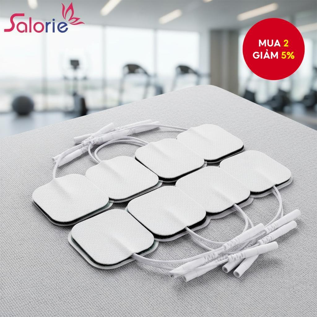  Miếng điện cực thay thế Salorie 4x4/5x5cm cho máy trị liệu kỹ thuật số TENS, máy massage cơ thể, máy kích thích cơ bắp.