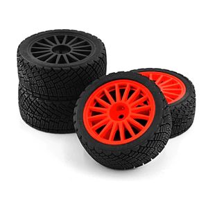 4 Lốp Cao Su Lục Giác 67mm 12mm Lốp Bánh Xe Cho Tamiya XV01 XV02 TT01 TT02 TA06 PTG2 HPI KYOSHO WR8 HSP 1 / 10 RC Rally Racing Xe Nâng Cấp Phần