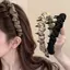 AqToCna Kim Cương Giả Xếp Ly Vải Tóc 1 Cái Cho Nữ Răng Chống Trơn Trượt Phụ Kiện Thời Trang Cho Ngày Lễ AqToCna