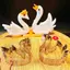 Luckyew 1 / 2 Chiếc Cắt Bánh Quy Cho Trẻ Em Khuôn Cắt Bánh Quy Hình Thiên Nga 3D Dụng Cụ Nướng Bánh Quy Dập Nổi Khuôn Động Vật Craer Cookie Cutter TQ