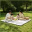 Chăn đi biển chống thấm nước 200x200cm Tấm chống cát chống thấm nước 3 lớp Chăn công viên dày cho công viên Dã ngoại ngoài trời kouvn