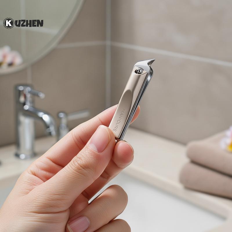 Bộ cắt móng tay KUZHEN Chuyên nghiệp 5 hoặc 10 chiếc có túi da xoay Bộ dụng cụ làm móng tay để chăm sóc Salon tại nhà HOT