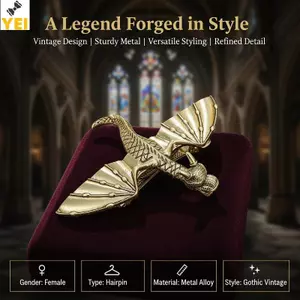 < YEI > Kẹp Tóc Rồng Viking Hợp Thời Trang Vintage Bắc Âu Nữ Phong Cách Thanh Lịch Cho Các Sự Kiện Đặc Biệt Mới