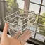 Giỏ thoát nước bằng không gỉ 304 Giỏ đựng đồ nhà bếp gia đình Giỏ đựng rau quả vuông Giỏ đựng mỹ phẩm [VN]