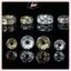 JRP 100 Chiếc 5 / 7 / 10 Mm Rondelle Đĩa 316 Thép Không Gỉ Pha Lê Miếng Đệm Hạt Có Kim Cương Giả Để Trang Sức Làm Vòng Tay DIY JRP