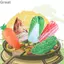 Túi đựng tiền xu bút GREA Đồ dùng học sinh dễ thương Sáng tạo Rau mô phỏng mới lạ