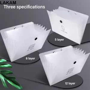 Thư mục tập tin LAKAM A4, Thư mục lưu trữ giấy kiểm tra PP 5 / 8 / 12, Danh mục đầu tư dung lượng lớn chống nước thời trang
