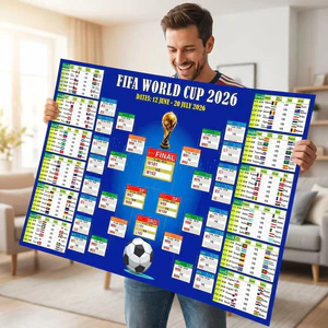 Cho World Cup 2026 Bóng Đá Poster Thể Thao Quạt In & Poster Thể Thao Người Hâm Mộ Phụ Kiện