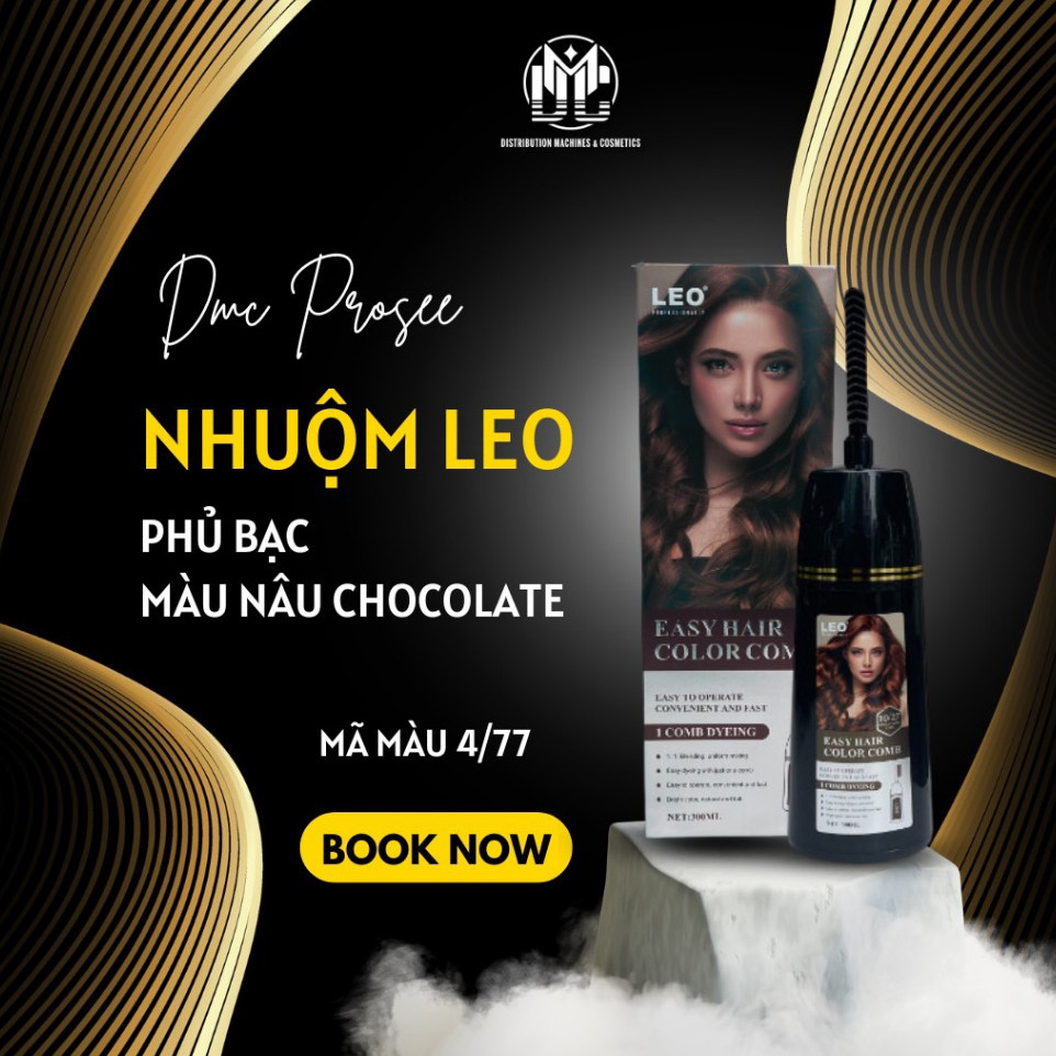 Màu nhuộm phủ bạc Nâu Socola 4/77 Prosee LEO - 300ml [ MK ]