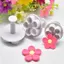 Luckyew 3 Hoa Pít Tông Cookie Cắt DIY Hoa Bánh Fondant Bánh Khuôn TQ