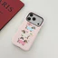 Ốp lưng iPhone Dachshund Trio nền màu hồng nhạt, áo len dễ thương & văn bản "may mắn" Tương thích với iPhone17 / 16 / 15 / 14 / 13 / 12 / 11 Pro Max Plus Vỏ bảo vệ họa tiết dòng di động 2 trong 1