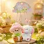 Mặt dây chuyền ba lô OLVIDO, Móc khóa nhiều màu cặp đôi từ tính, Túi đựng động vật hoạt hình lông dễ thương Trang trí người bạn tốt