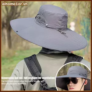AIHOM Phiêu Lưu Ngoài Trời Mũ Chống Nắng Vành Lớn Chống Tia UV Lưới Thoáng Khí Có Thể Tháo Rời Hoàn Hảo Cho Du Lịch,