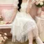 Mùa Hè Phong Cách Mới Rỗng Viền Gạc Váy Nữ Cao Cấp Thời Trang Giữa Chiều Chữ A Không Đều Mùa Xuân Mùa Hè Váy