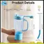 Dành cho ống hút thay thế cốc làm mịn cá nhân BlendBOSS, 2 chiếc Thủy tinh & Bàn chải Borosilicate cao
