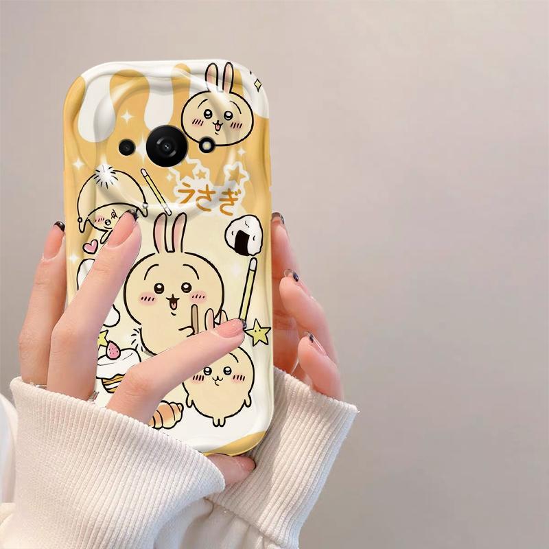 Thích hợp cho Redmi A3 / POCO C61 4G 3D Girls TPU mềm Phim hoạt hình Chii Kawa Usagi Vỏ điện thoại chống sốc
