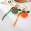 Springevenstar Thiết kế trái cây Ví đựng tiền xu Mặt dây chuyền có khóa kéo Mini cho tai nghe và phụ kiện Springevenstar