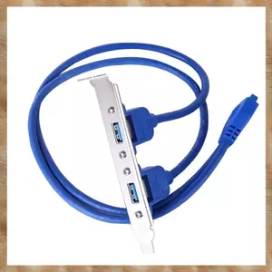 20 Pin Sang Dual USB3.0 Cáp Nối Dài Vách Ngăn USB 3.0 Tốc Độ Cao Giá Đỡ Mở Rộng Bảng Điều Khiển 2 Cổng Bo Mạch Chủ Cáp