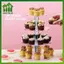 SWEET 3 / 4 / 5 Tầng Acrylic Tròn Cupcake Đứng Rõ Ràng Sinh Nhật Cupcake Đứng Món Tráng Miệng Hiển Thị Cho Đám Cưới Sinh Nhật Tiệc Giáng Sinh n
