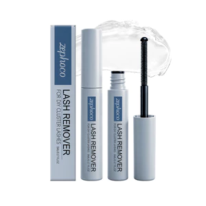 Zephaco Lash Remover cho DIY Cluster Lash 5ml - Loại bàn chải hòa tan keo nhẹ nhàng Loại bỏ chất kết dính Lash- Chất lỏng loại bỏ lông mi hòa tan nhanh 0.17FL OZ