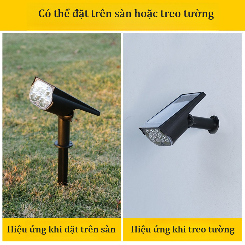 Đèn Cắm Cỏ Năng Lượng Mặt Trời, Chống Nước IP44, Tự Động Bật/Tắt Khi Trời Tối, Không Tốn Điện, Trang Trí Vườn, Sân Vườn