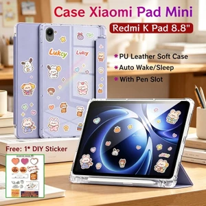 Ốp điện thoại Xiaomi Pad Mini 8.8 inch có khe cắm bút Vỏ bảo vệ từ tính Redmi K Pad 8.8 inch có mặt sau trong suốt Vỏ mini Xiaomi Pad