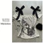 Milyfashion Skull Print Retro Áo thun ngắn tay một vai Niche Ren hẹp Shou