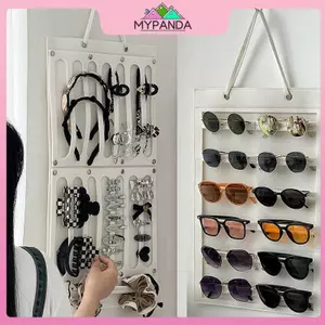 MYPANDA Treo Móng Vuốt Tóc Kẹp Lưu Trữ Màu Hồng Sắp Xếp Dành Cho Nữ Bé Gái Nỉ Màn Hình Kẹp Tóc Kính Mát Phụ Kiện Túi Đựng.