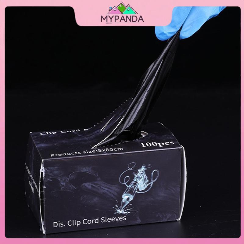 MYPANDA 100 Cái / lốc Máy Phụ Kiện Hình Xăm Dùng Một Lần Kẹp Hình Xăm Dây Tay Túi.