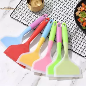 TRTR Dụng Cụ Thìa Silicon Chống Xẻng Dụng Cụ Nhà Bếp Tamagoyaki Turner Omelets Chảo Non Sti Turners Thực Phẩm Nấu Ăn Tại Nhà VN