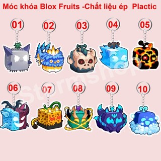 Móc khóa  Blox FRUITS - nhiều mẫu, đa dang các loại trái và các tuyệt chiêu