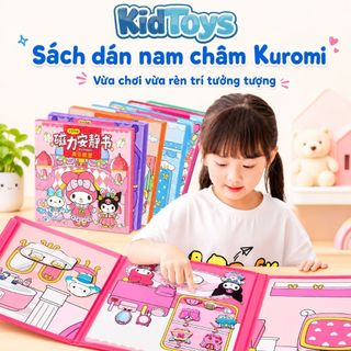 Sách Nam Châm Thay Trang Phục Sanrio 18cm Kidtoys - Kuromi, Cinnamoroll, Melody, Hello Kitty Cho Bé