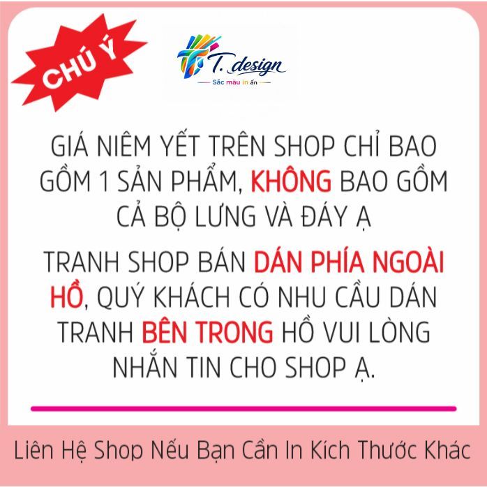 Tranh đáy dán hồ cá TỔ ONG, Decal dán đáy hồ cá siêu nét, Kích thước theo yêu cầu