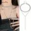 AqToCna Thời Trang sel Lấp Lánh Kim Cương Nelace Cho Bé Gái Ne Xương Đòn Dây Xích Dành Cho Nữ Kim Cương Giả Phụ Kiện Quà Tặng AqToCna